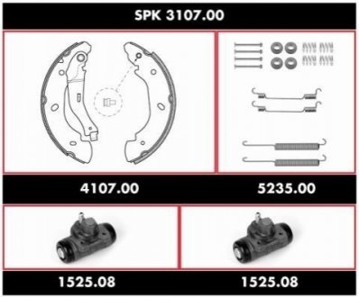 Комплект тормозов, барабанный тормозной механизм SPK310700