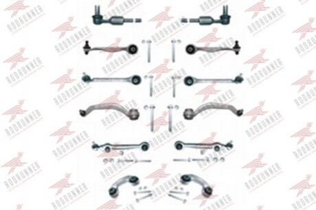 Комплект важелів підвіски (передньої) Audi A4 94-00/A6 97-05/VW Passat B5 00-05 (тонкий палец/повний) KTA566