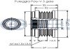 Шків генератора Opel Insignia 1.4 10-17 RUVILLE 542588 (фото 2)