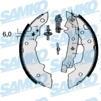 Гальмівні колодки (набір) Samko 84320 (фото 1)