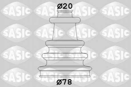 Комплект пильовиків гумових SASIC 2933743 (фото 1)