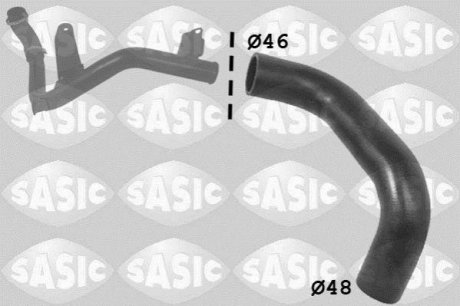 Патрубок интеркулера SASIC 3336012 (фото 1)