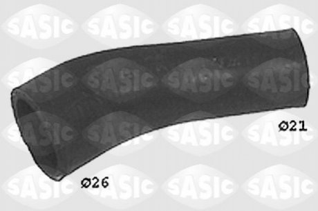 Патрубок радиатора охлаждения SASIC SWH0331 (фото 1)