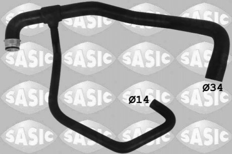 Патрубок радиатора SASIC SWH0478 (фото 1)