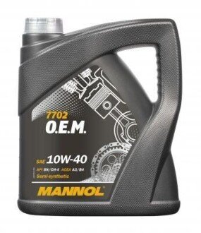 Mannol 7702 O.E.M. for Chevrolet Opel 10w40 4л SN/CH-4 A3/B4 VW 502/505 (4) MN7702-4