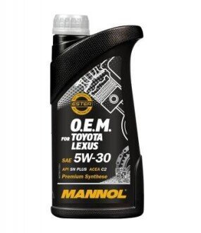 Mannol 7709 O.E.M. for Toyota Lexus 5w30 1л SN Plus C2 A5/B5 (20) MN7709-1