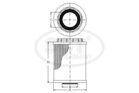 Фільтр оливний SH4033P