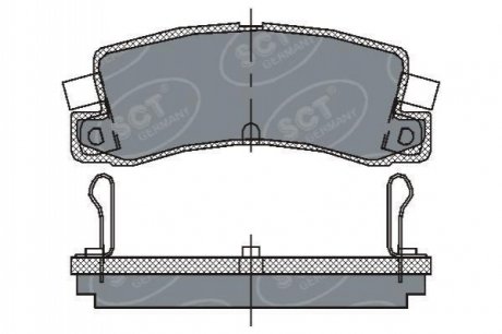 Гальмівні колодки (задні) SP 106 PR