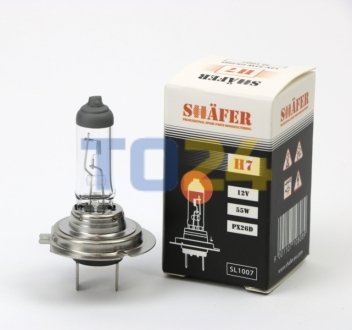 Лампа галогенова H7 12V 55W PX26D (картона упаковка 1шт) SHAFER SL1007 (фото 1)