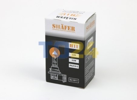 Лампа галогенова H11 12V 55W PGJ19-2 (картона упаковка 1шт) SHAFER SL1011 (фото 1)