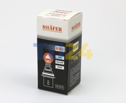 Лампа галогенова HB1 12V 65/45W P29T (картона упаковка 1шт) SHAFER SL1013 (фото 1)