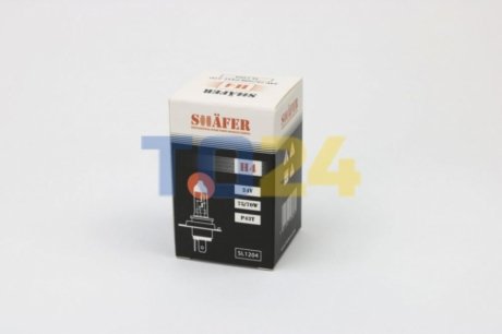 Лампа галогенова H4 24V 75/70W P43T (картона упаковка 1шт) SHAFER SL1204 (фото 1)