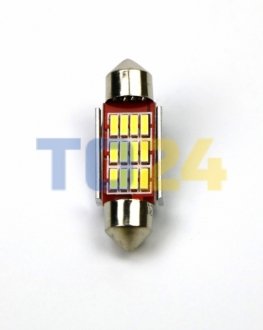 Лампа світлодіодна T11 Festoon T11x36 12LEDs canbus (1шт) SHAFER SL4009 (фото 1)