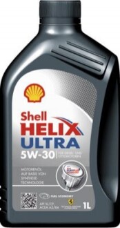 Олива двигуна 1L Shell Helix Ultra 5W30 (ACEA A3/B3, A3/B4 BMW L-01 MB 229.5/226.5 VW 502.00/505.00 RN0700/0710) 550046267