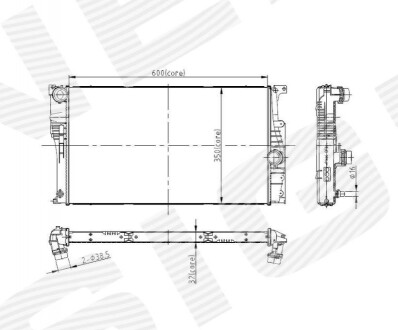 Радиатор BMW 1 (F20/F21), 08.11 - 06.15 RA60815Q