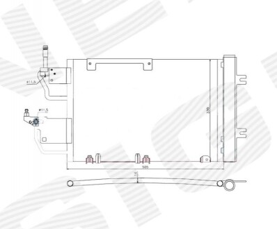 Радіатор кондиціонера RC940052