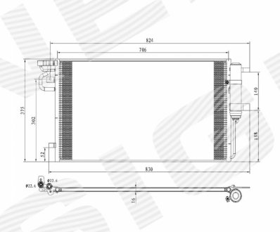 Радіатор кондиціонера FORD C-MAX, 10.14 - 19 RC940764