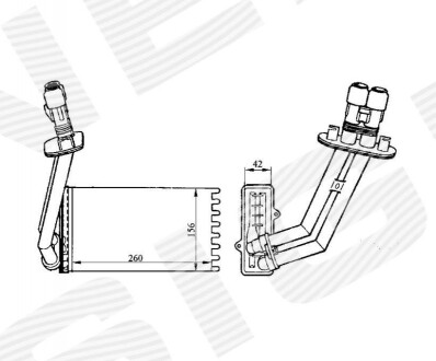 Радіатор пічки RP73362