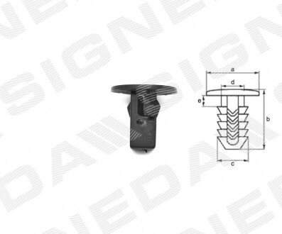 ПЛАСТМАСОВІ КРІПЛЕННЯ | MAZDA 323 S, 11.94 - 08.98/323 P, 01.97 - 10.00 T64410