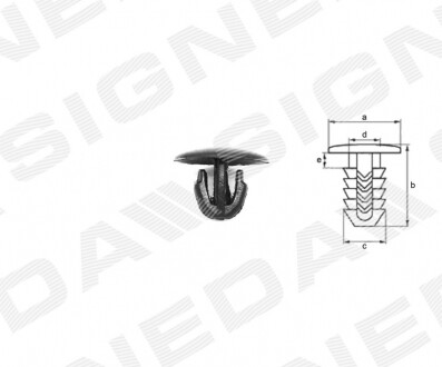 ПЛАСТМАСОВІ КРІПЛЕННЯ | FIAT PUNTO II FL (188), 03 - 10 Signeda T67310 (фото 1)