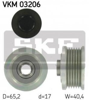Шків генератора SKF VKM 03206 (фото 1)