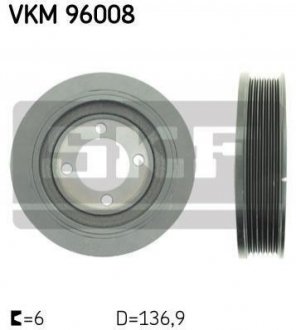Ременной шкив коленвала SKF VKM 96008 (фото 1)