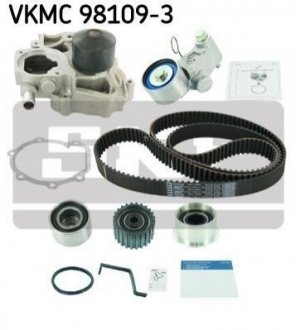Комплект ГРМ (ремінь + ролик + помпа) SKF VKMC 98109-3 (фото 1)
