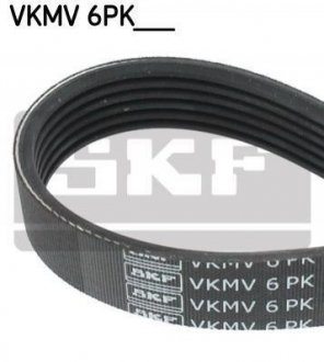 Ремінь привідний (полікліновий) SKF VKMV6PK1010 (фото 1)