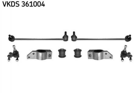 SKF VW Р/к-кт передн.підвіски Audi A3,Caddy III,Golf V,Touran,Skoda Octavia II,Yeti 03- VKDS 361004