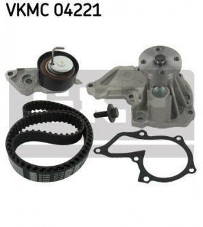 Комплект ГРМ (ремень + ролик + помпа) SKF VKMC 04221 (фото 1)