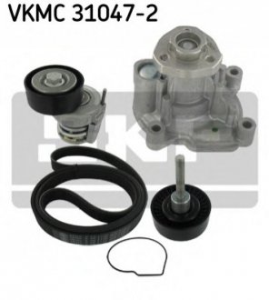 Комплект ременя ГРМ + помпа VKMC 31047-2
