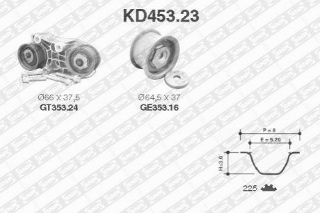 Роликовий модуль натягувача ременя (ролик, ремінь) KD453.23