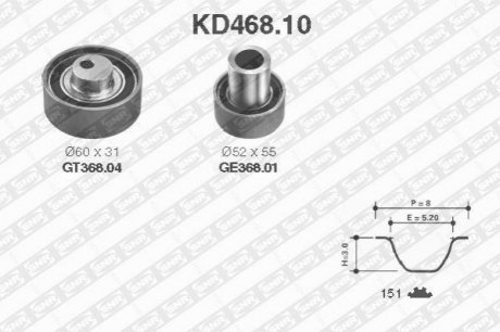 Ремінь ГРМ (набір) KD46810