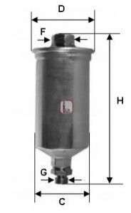 Фільтр паливний S1661B