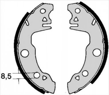 Барабанні гальмівні колодки BC 00510