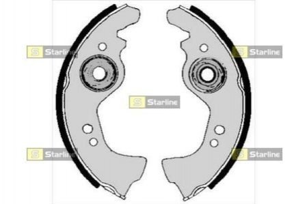 Барабанные тормозные колодки STARLINE BC 00700 (фото 1)