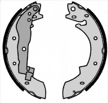 Барабанні гальмівні колодки (задні) BC 07350