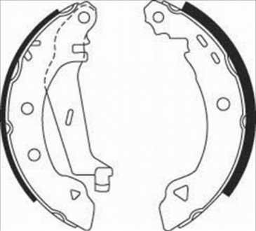 Барабанные тормозные колодки (задние) BC 07530