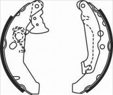Барабанные тормозные колодки (задние) BC 07560