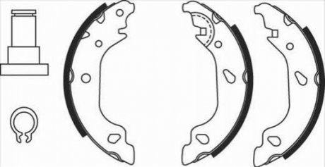 Барабанні гальмівні колодки (задні) BC 07930