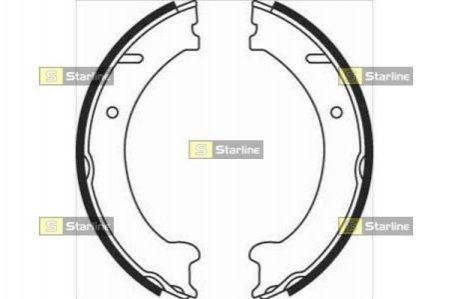 Барабанные тормозные колодки (задние) BC 08250