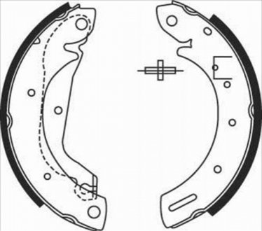 Барабанные тормозные колодки (задние) BC 08500