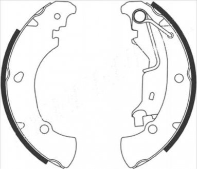 Барабанні гальмівні колодки (задні) STARLINE BC 08770 (фото 1)