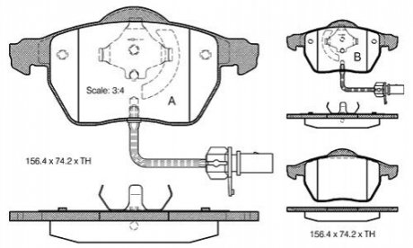 Дисковые тормозные колодки (передние) BD S301