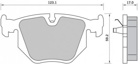 Дисковые тормозные колодки (задние) BD S363
