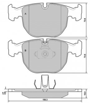 Дисковые тормозные колодки (передние) BD S384
