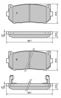 Тормозные колодки дисковые STARLINE BD S400 (фото 1)