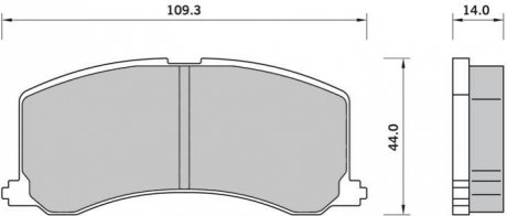 Дисковые тормозные колодки (передние) BD S413