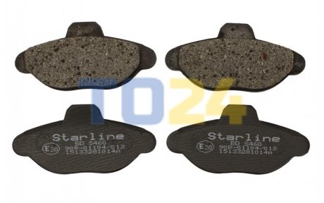 Дисковые тормозные колодки (передние) STARLINE BD S460 (фото 1)