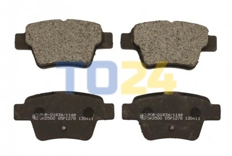 Дисковые тормозные колодки (задние) BD S737
